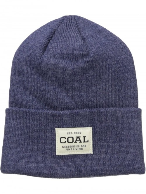 Skullies & Beanies Men's The Uniform Fine Knit Workwear Cuffed Beanie Hat - Heather Navy - CC120R2141L $37.42