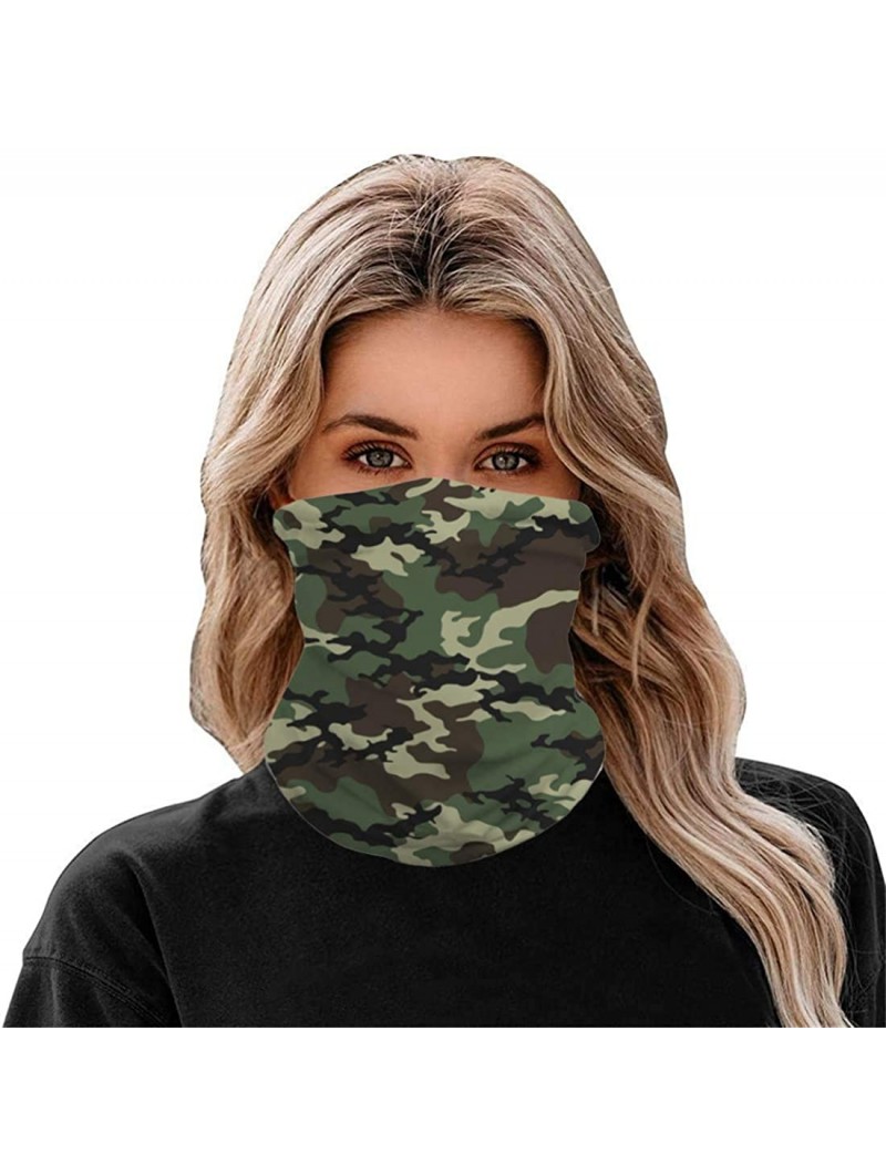 Balaclavas Reusable Face Mask Bandanas for Men Women- Seamless Neck Gaiter Headband- Dust Wind UV Sun Face Cover - CF198MXTX5...