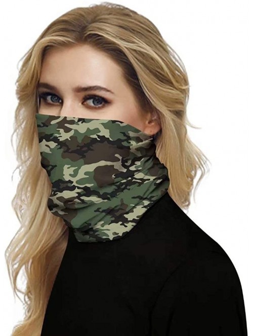 Balaclavas Reusable Face Mask Bandanas for Men Women- Seamless Neck Gaiter Headband- Dust Wind UV Sun Face Cover - CF198MXTX5...