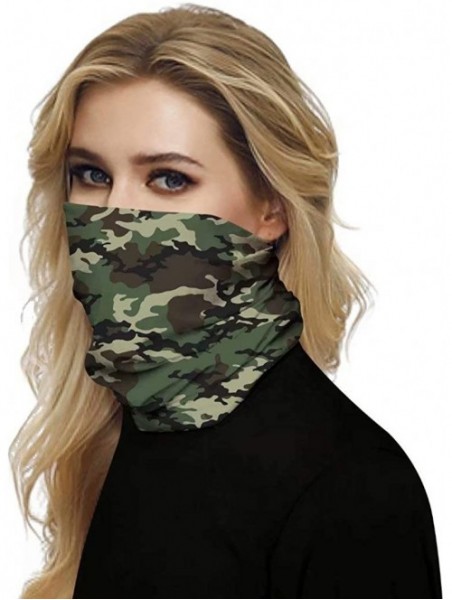 Balaclavas Reusable Face Mask Bandanas for Men Women- Seamless Neck Gaiter Headband- Dust Wind UV Sun Face Cover - CF198MXTX5...