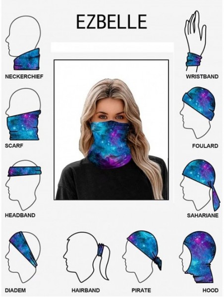 Balaclavas Reusable Face Mask Bandanas for Men Women- Seamless Neck Gaiter Headband- Dust Wind UV Sun Face Cover - CF198MXTX5...