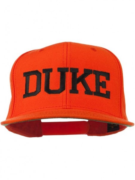 Baseball Caps Halloween Character Duke Embroidered Snapback Cap - Orange - CI11ONYRJKF $35.17