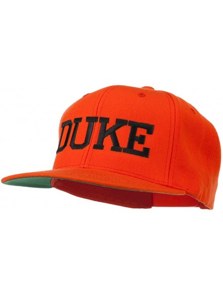 Baseball Caps Halloween Character Duke Embroidered Snapback Cap - Orange - CI11ONYRJKF $35.17