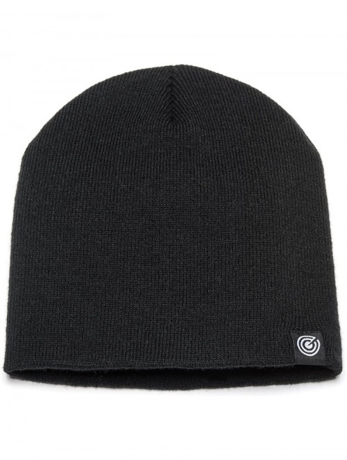 Skullies & Beanies Evony Original Beanie Cap - Soft Knit Beanie Hat - Warm and Durable - Black - C112NU4POSY $15.11