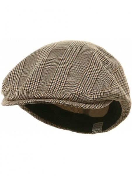 Newsboy Caps Big Size Elastic Plaid Fashion Ivy Cap - Beige - CR18H3ROHUH $37.25