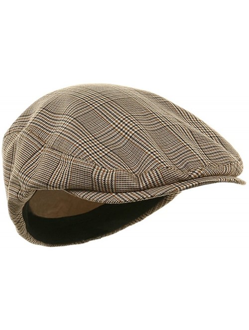 Newsboy Caps Big Size Elastic Plaid Fashion Ivy Cap - Beige - CR18H3ROHUH $37.25