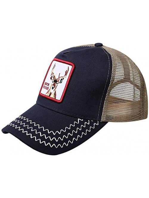 Baseball Caps Animal Buck-Fever Hat Farm Snapback-Trucker Baseball Cap - Navy - C818RSTQE5K $12.81