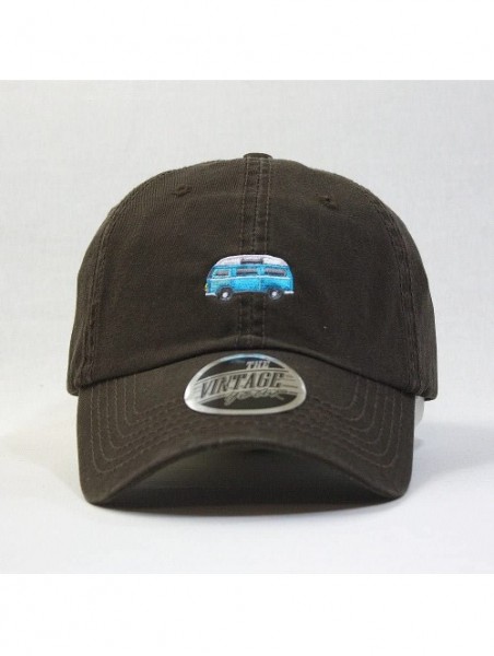 Baseball Caps Classic Washed Cotton Twill Low Profile Adjustable Baseball Cap - C Dark Brown - CQ12L0OUE4D $19.85