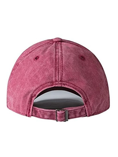 Baseball Caps Magic Mushrooms Unisex Washed Twill Cotton Baseball Cap Classic Adjustable Hip Hop Hat for Outdoor - Red - CB18...