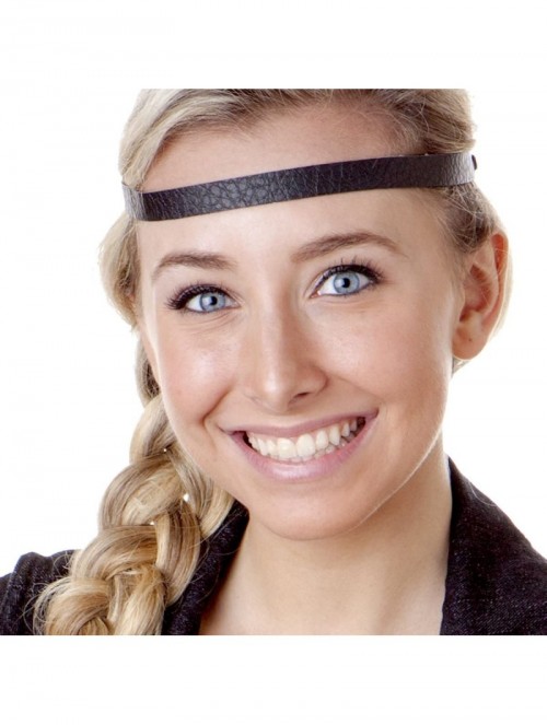 Headbands 3pk Women's Adjustable NO SLIP Casual Style Headband Multi Gift Pack - Black & Grey - CG124LXQ9FX $23.76