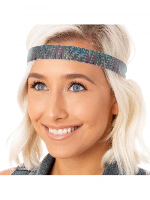 Headbands 3pk Women's Adjustable NO SLIP Casual Style Headband Multi Gift Pack - Black & Grey - CG124LXQ9FX $23.76