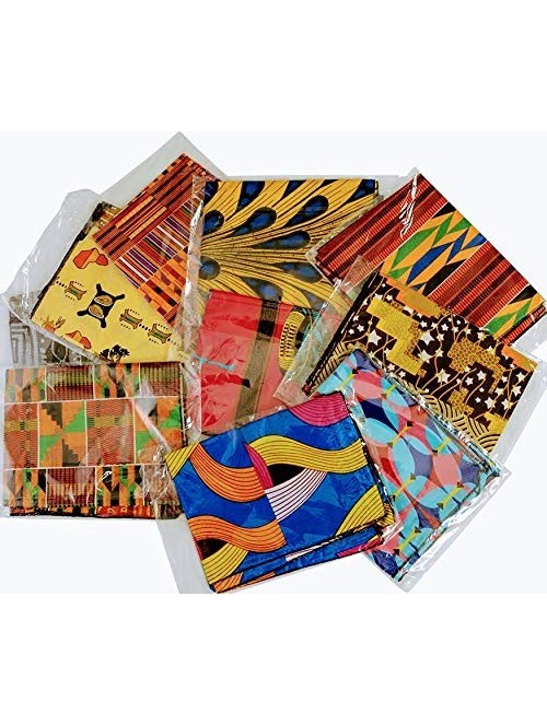 Headbands Stretch Headwraps Headband African - Mix Pack of 2 Kente & Ankara Headwraps - CS18O00T8HD $27.06