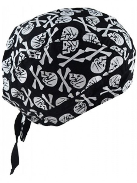 Skullies & Beanies HADM Sport Cotton Durag Skull - 7 - CT18DLZSQH8 $16.82