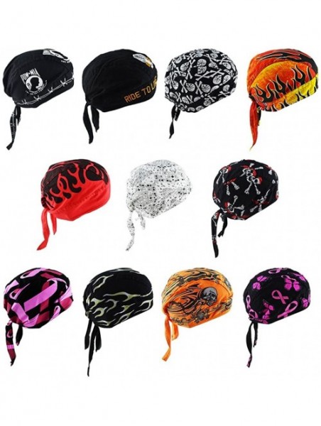 Skullies & Beanies HADM Sport Cotton Durag Skull - 7 - CT18DLZSQH8 $16.82