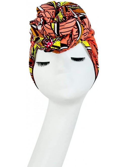 Headbands Stretch Turbans Head-Wrap for Women African Printed Long Hair Scarf Headband - Floral C - CS197CE7ETR $14.74