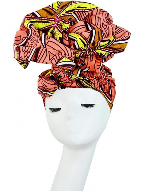 Headbands Stretch Turbans Head-Wrap for Women African Printed Long Hair Scarf Headband - Floral C - CS197CE7ETR $14.74