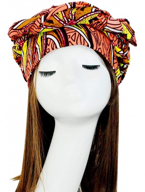 Headbands Stretch Turbans Head-Wrap for Women African Printed Long Hair Scarf Headband - Floral C - CS197CE7ETR $14.74