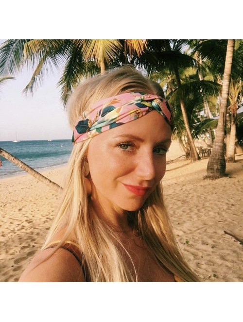 Headbands 10 Pack Boho Headbands for Women Girls Criss Cross Elastic Hair Band Twisted Head Wrap - 10PCS-A - C518RAG7ZMI $20.70