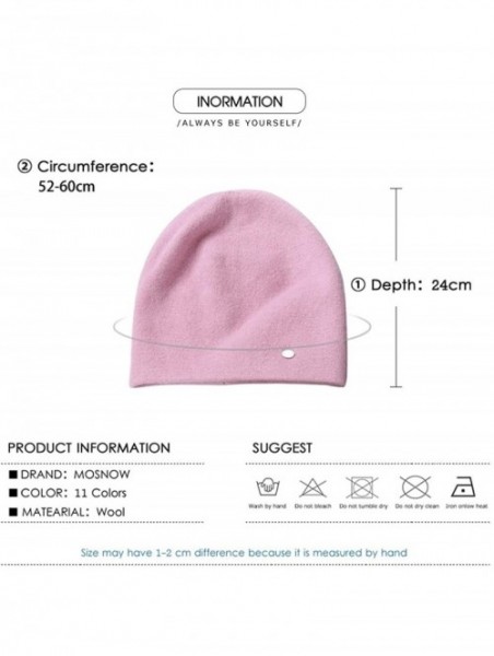 Skullies & Beanies Women's Fashion Soft Stretchy Knit Beanie Slouchy Stylish Skull Cap Cashmere Winter Hats for Girl Women - ...