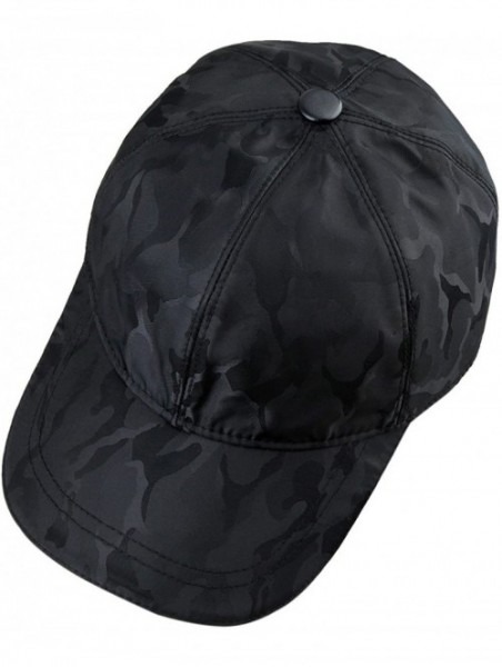 Baseball Caps Baseball Cap Hat- Adjustable Ball Caps Camo Hats Fishing Hunting Sun Cap - Black - C818CGQUYR5 $13.42