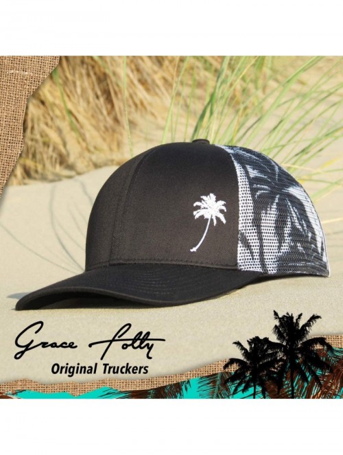 Baseball Caps Trucker Hat for Men or Women- Many Cool Designs - Palm Tree- Mesh Print - CL18TE2G85X $30.72