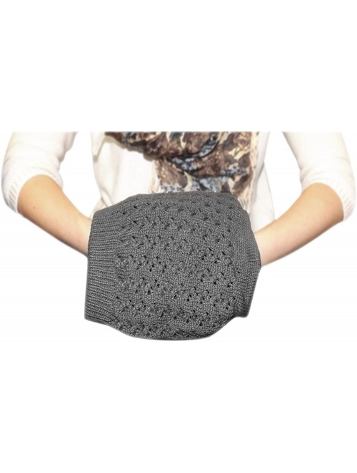 Skullies & Beanies Womens Knit Thick Warm Slouch Beanie Ski Hat Cap - Gray - CJ12N1KIX7H $15.51