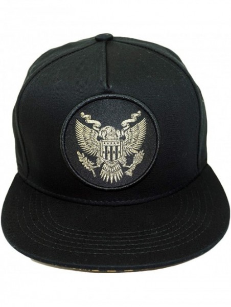 Baseball Caps American Eagle Embroidery Snapback Hat Adjustable Royal Baseball Cap - Black - CR18INIER2N $21.46