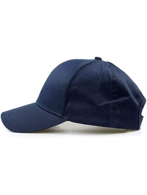 Baseball Caps Women Ponytail Baseball Hats Messy High Bun Hat Ponycaps Adjustable Cotton Trucker Dad Cap - A-blue - C118GYY8E...