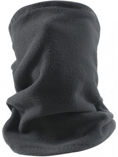 Balaclavas Polar Fleece Outdoor Activities Face Mask Neck Gaiter Balaclava Bandana Hood Hat - Dark Gray - CE186KD96TN $14.07