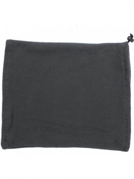 Balaclavas Polar Fleece Outdoor Activities Face Mask Neck Gaiter Balaclava Bandana Hood Hat - Dark Gray - CE186KD96TN $14.07