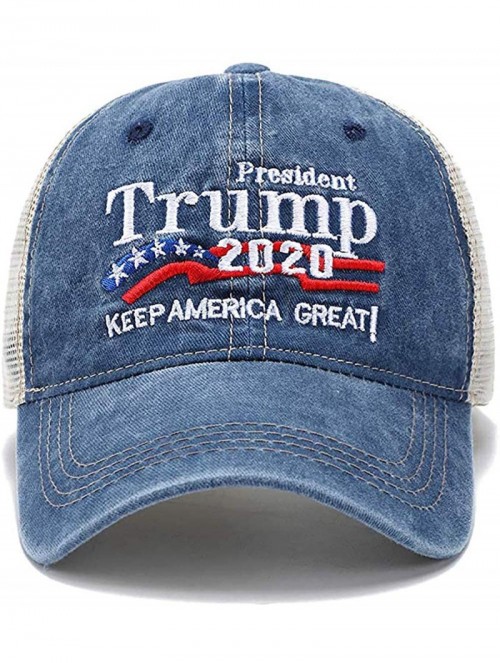 Baseball Caps Donald Trump 2020 Hat Keep America Great Embroidered MAGA USA Adjustable Baseball Cap - A-2-navy Blue - C818XUO...