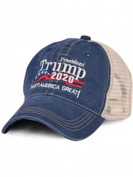 Baseball Caps Donald Trump 2020 Hat Keep America Great Embroidered MAGA USA Adjustable Baseball Cap - A-2-navy Blue - C818XUO...