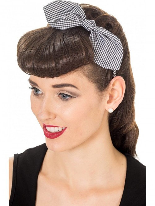 Headbands Riley Vintage Retro Headband - 3 Colours - Black / White - CA12CMR32P5 $16.13