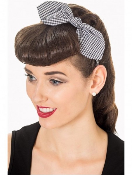 Headbands Riley Vintage Retro Headband - 3 Colours - Black / White - CA12CMR32P5 $16.13