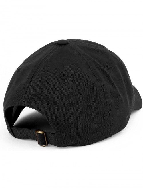 Baseball Caps Oversize XXL Plain Unstructured Soft Crown Cotton Dad Hat - Black - C118ZMEC7MT $19.13