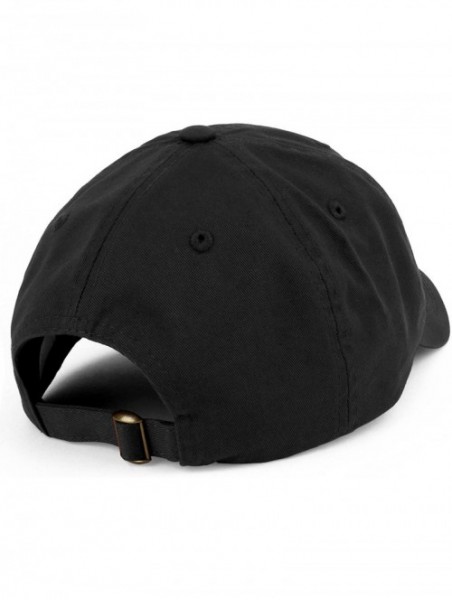 Baseball Caps Oversize XXL Plain Unstructured Soft Crown Cotton Dad Hat - Black - C118ZMEC7MT $19.13