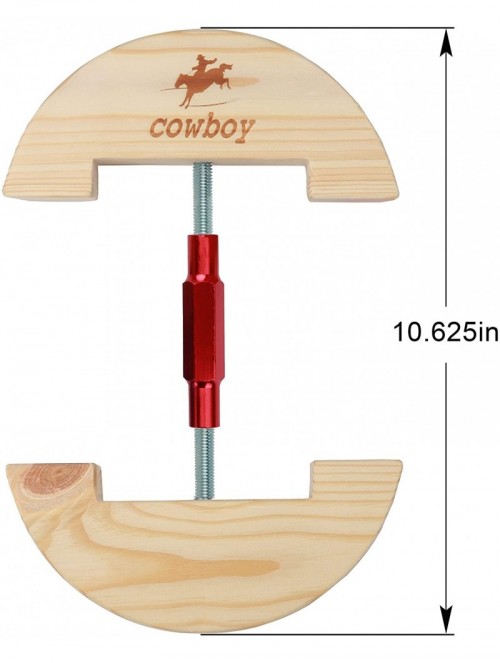 Cowboy Hats Hat Stretcher-Large Size 7 1/2" to 10 5/8"-Colourful Adjustable Buckle Heavy Duty-Easy to Use(Large- Red) - CS12N...