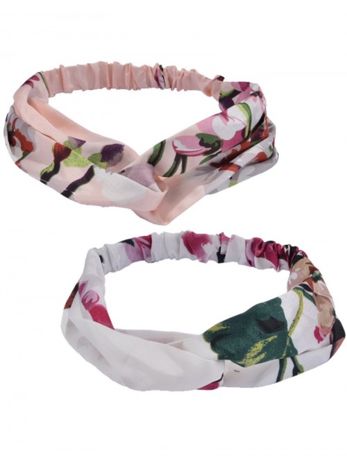 Headbands Headbands for Women Flower Elastic Cute Hair Accessories for Girls(10 Pack A) - 10 pack A - CZ18GDE0U2I $14.87