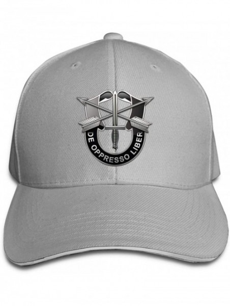 Baseball Caps Army Special Forces Unisex Hats Trucker Hats Dad Baseball Hats Driver Cap - Gray - CB18LYI3QSX $21.76