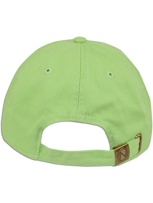 Baseball Caps Cotton Classic Dad Hat Adjustable Plain Cap Polo Style Low Profile Unstructured 1400 - Lime Green - CQ12NZD27SI...