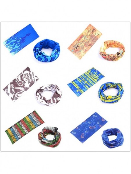 Headbands Multi Purpose Balaclava Motorcycling Activities - 12PCS.Painting - C018RRT52Z2 $35.89