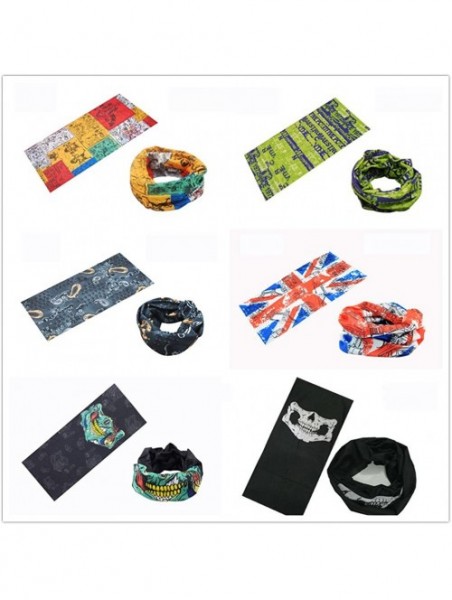 Headbands Multi Purpose Balaclava Motorcycling Activities - 12PCS.Painting - C018RRT52Z2 $35.89