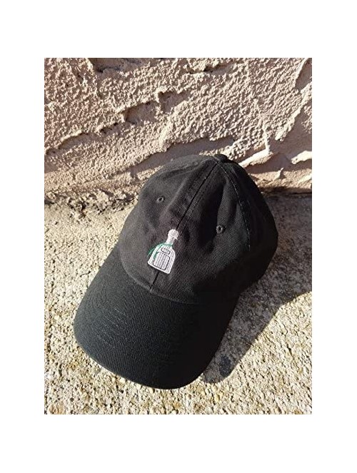 Baseball Caps Patron Style Dad Hat Washed Cotton Polo Baseball Cap - Black - CV187QO32YL $22.51