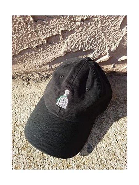 Baseball Caps Patron Style Dad Hat Washed Cotton Polo Baseball Cap - Black - CV187QO32YL $22.51