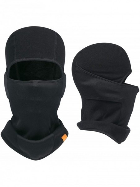 Balaclavas Balaclava Windproof Weather Snowboarding Motorcycling - 2 Pack Pure Black - CP18YYQ2UW7 $16.91