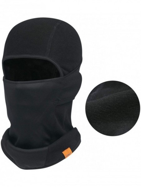 Balaclavas Balaclava Windproof Weather Snowboarding Motorcycling - 2 Pack Pure Black - CP18YYQ2UW7 $16.91