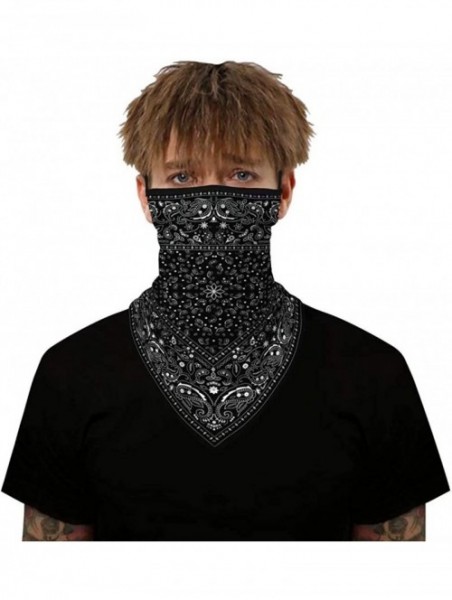 Balaclavas Face Scarf Bandana Ear Loops Face Mask Rave Balaclava Men Women Neck Gaiters Dust Wind Motorcycle Mask Headwear - ...