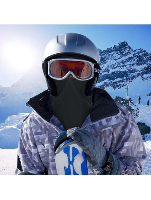 Balaclavas Balaclava Windproof Ski Face Mask for Cold Weather - Black - C618W55A2OO $9.95