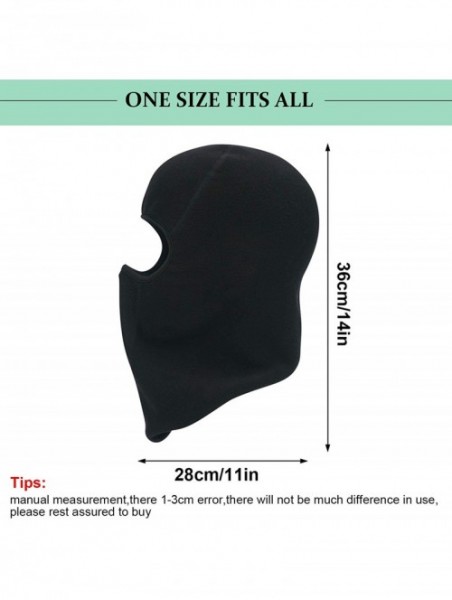 Balaclavas Balaclava Windproof Ski Face Mask for Cold Weather - Black - C618W55A2OO $9.95