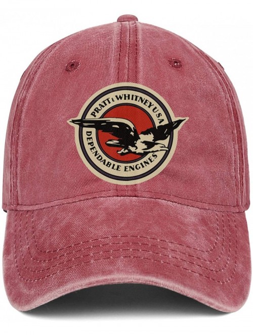 Baseball Caps Pratt-and-Whitney-Logo- Mens Womens Washed Baseball Cap Vintage Hip Hop Hat - Pratt and Whitney-10 - C218W8ZTEK...